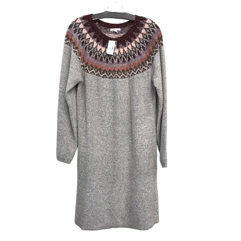 Dress Sweater By Maurices In Grey, Size:1X